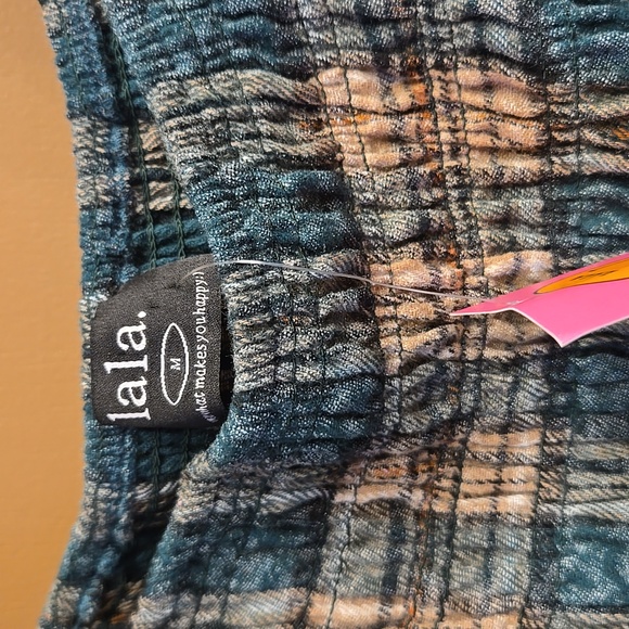 Dressed In LALA Sweet Revenge Smocked Plaid Snake Dress Size Medium - Picture 8 of 12